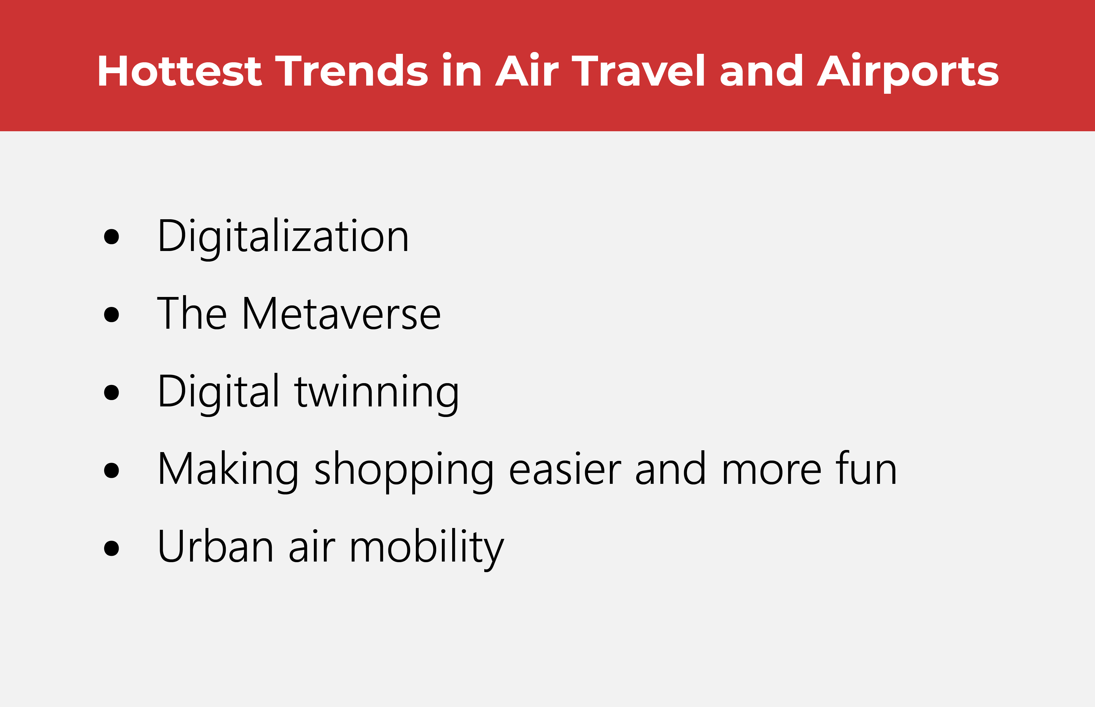Hi-Tech Trends for Air Travel