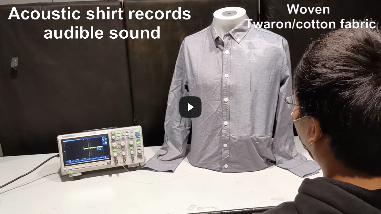 Researchers created a fabric that can hear!!
