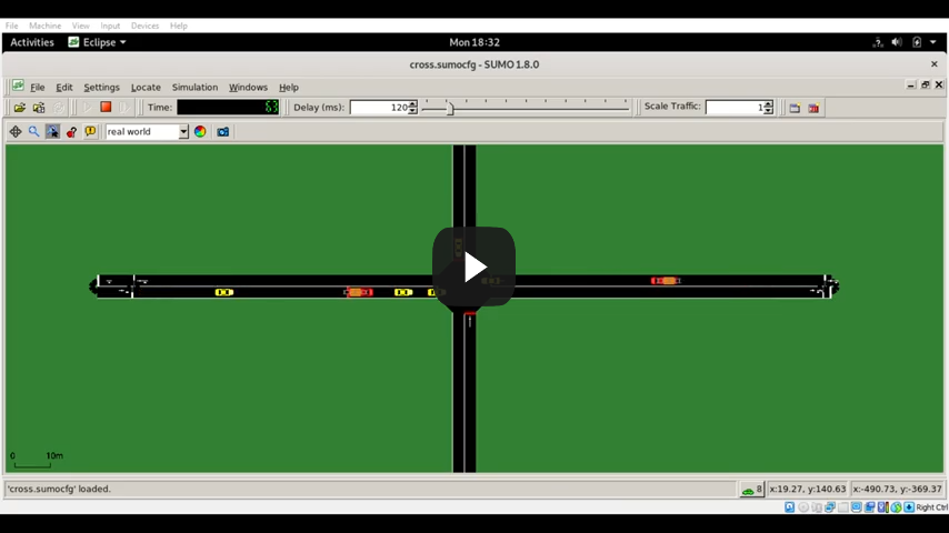 (Sumo simulation) V2X Communication between emergency vehicles and traffic lights